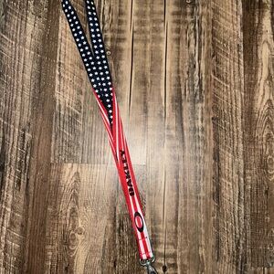 Oakley Red and Blue Star Lanyard